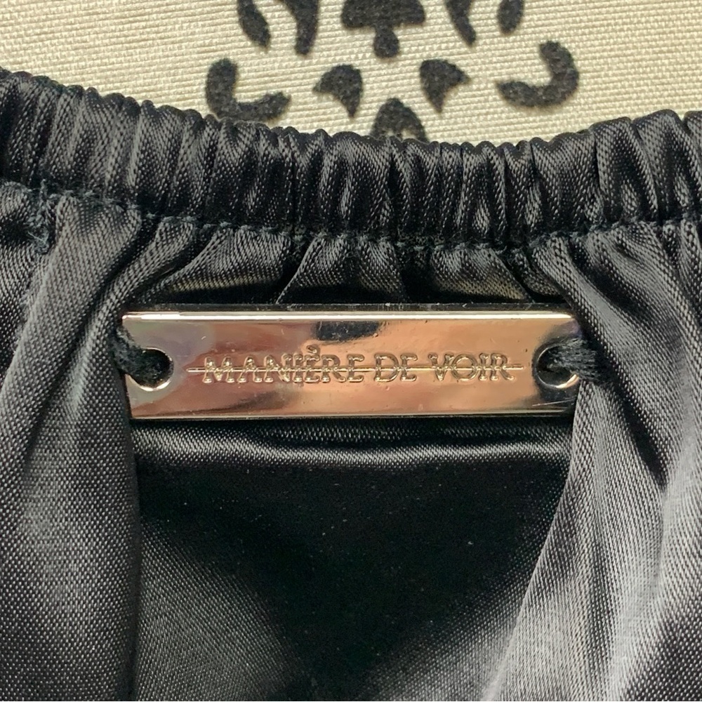 Maniere De Voir Halter Satin Crop Top - Picture 5 of 7